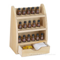3 Layers Wooden Essential Oil Storage Shelf